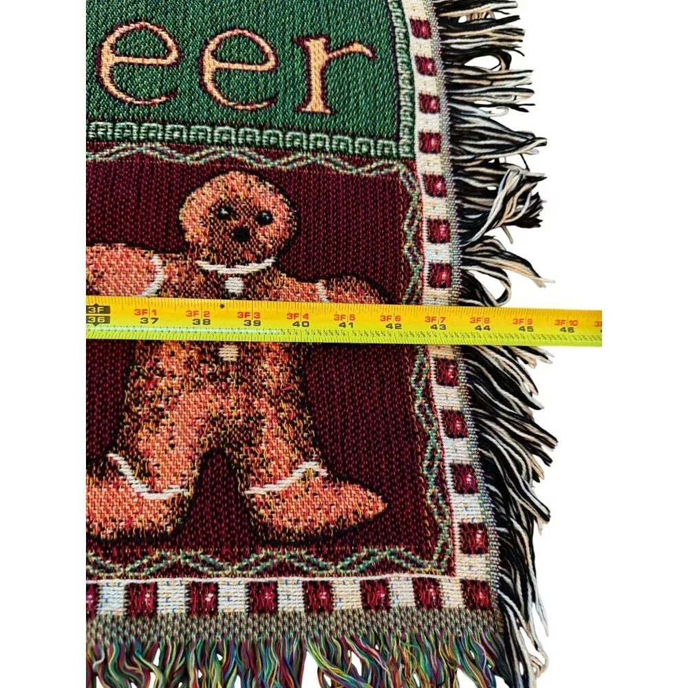 Goodwin Weavers Edith Collection Christmas Tapestry Throw Blanket 44” x 57”‎
